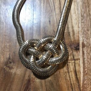 3/$25 Gold Snake Chain Knot Pendant